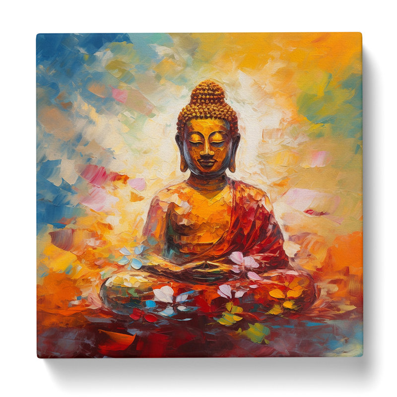 Modern Wall Art - Wrapped Canvas - Framed Print, 35cm H x 35cm W