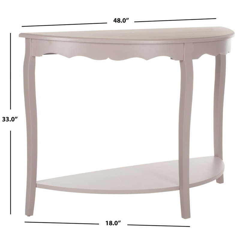 Console en bois de pin Christina, Gris mauve
