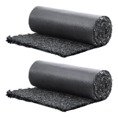 Rubber Mulch for Landscaping, Recycled Rubber Mulch Mat, Permanent Rubber Pathway, Natural-Looking Black Mulch Garden Edging for Plants, Vegetables & Flower Garden Barrier