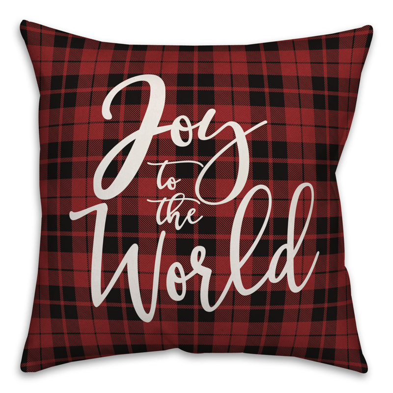 Plaid Throw Pillow, 16" x 16", Pillow Cover Only - Insert