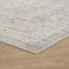 Washable Living Room Traditional Area Rug – Soft Polypropylene Weaving, Low Pile, Non Slip Cotton Backing for Elegant Indoor Spaces, Grey-936555956