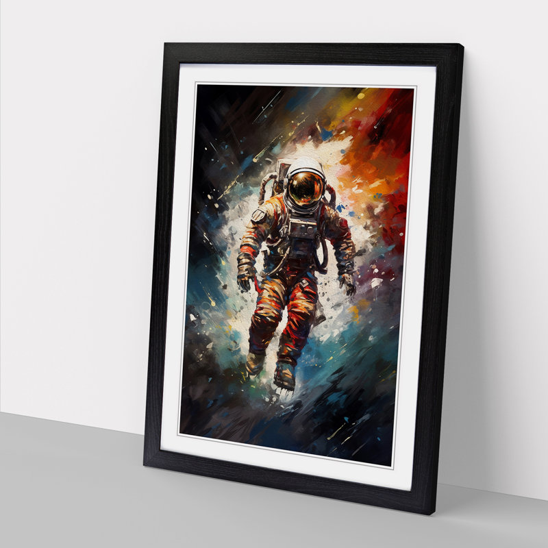 Single Picture Frame Print on Wood, Black Framed, 64cm H x 46cm W