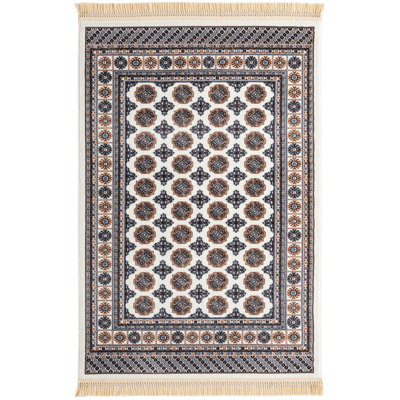 Traditional Hinshaw Area Rug Ivory Color