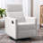 Modern Rocking Recliner Chair With High-Density Foam And Sturdy Wood Frame-116844589