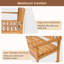 Banc de jardin en bois Bukhari