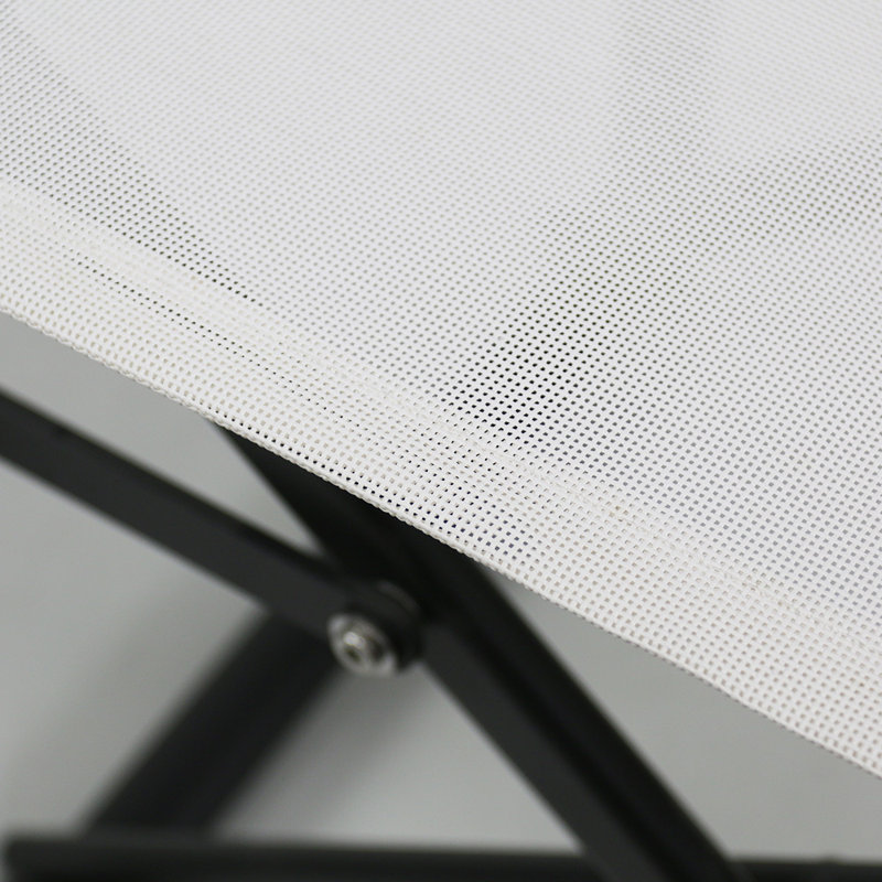 Campaign Folding Armchair, Antracite/White