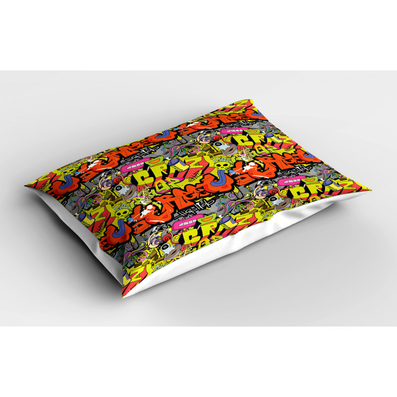 Funky Polyester Sham Set, Twin