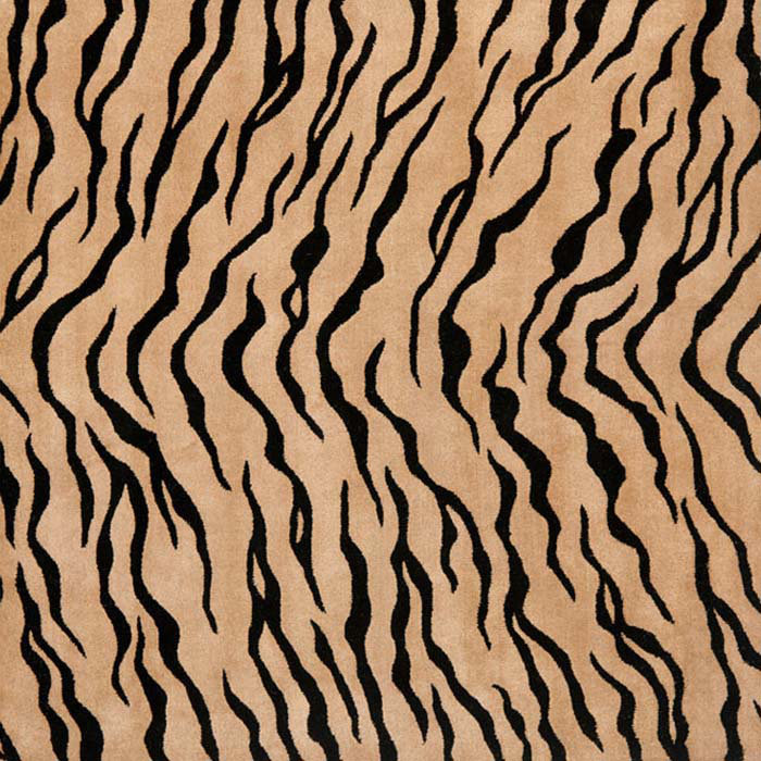 Tapis doré / noir en laine touffeté à la main Nonia, Rectangle de 5 pi x 8 pi