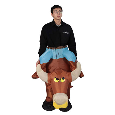 Halloween Inflatable Bull Rider Costume