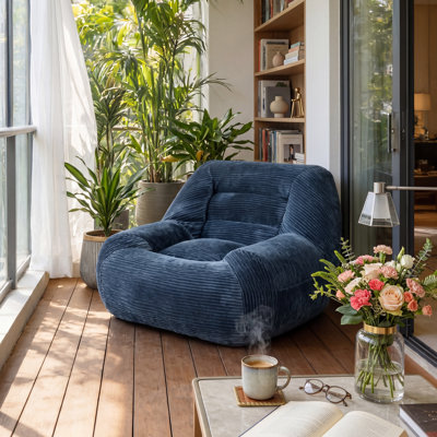 Mini fauteuil à billes ergonomique pour adultes, idéal pour lire dans un coin-détente