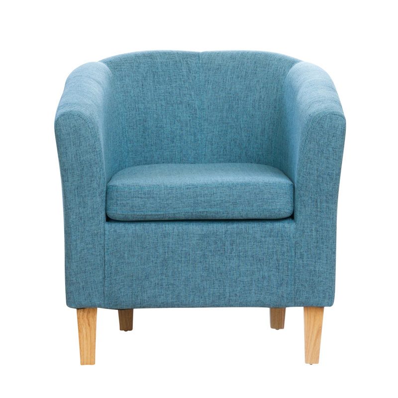 Viola Upholstered Barrel Chair, Teal