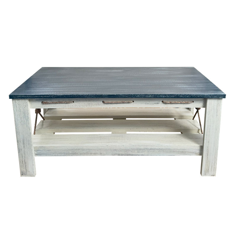 Ensemble de tables Stain 1- 1 table de canapé en bois, 1 table basse en bois, 2 17 tables de bout carrées en bois, Marine