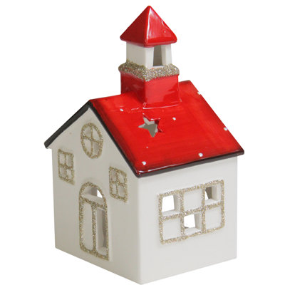 6 in. H Concrete / Cement Tabletop Tealight Holder with Candle Included