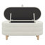 Lit plateforme tapissier en forme de fleur avec repose-pieds Sherpa Witcomb-684476349-684476338