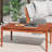 Streamlined Rustic Outdoor Coffee Table Of Wood, Hue, 35.5" Width, 20.76" Depth, 14.66" Height Wood For Use, Color, W, D, H, Look