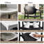 Ensemble de 4 chaises de patio empilables avec dossier incurvé, fauteuil d'extérieur en plastique, aucun assemblage requis-1115361053-1115361055
