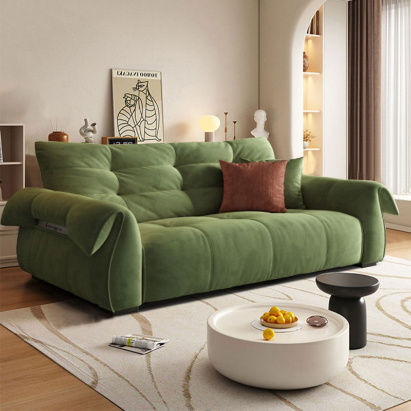 Causeuse-coussin en polyester vert standard
