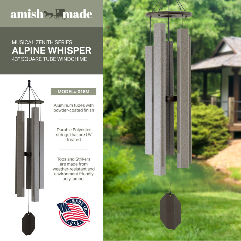 Mocha Aluminum Weather Resistant Outdoor Wind Chime