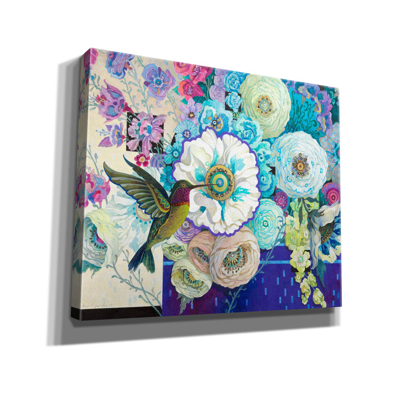 «Celebration Floral» par David Galchutt, art mural sur toile, H 20 po x l 24 po x P 0,75 po