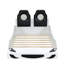 Lit de voiture de course simple blanc avec repose-pieds rembourré à DEL et support - Plateforme en forme de voiture de taille solide et douce, charmante-394788160