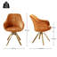Velvet Swivel Accent Chair-1825405945