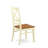 3 Piece Modern Dining Table Set Contains a Round Wooden Table with Dropleaf & Shelves and 2 Dining Chairs, Buttermilk & Cherry-2059274008-2053980432-2053980435