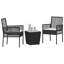Garden Bistro Set 3 Pcs Poly Rattan-1763177171