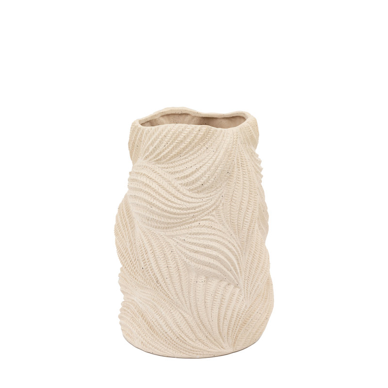 Deannette Stoneware Table Vase, 36.50 H x 26 W x 26 D cm