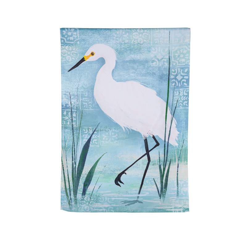 Blue Heron Reversible House Flags