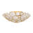 16'' Antique Gold Semi Flush Mount