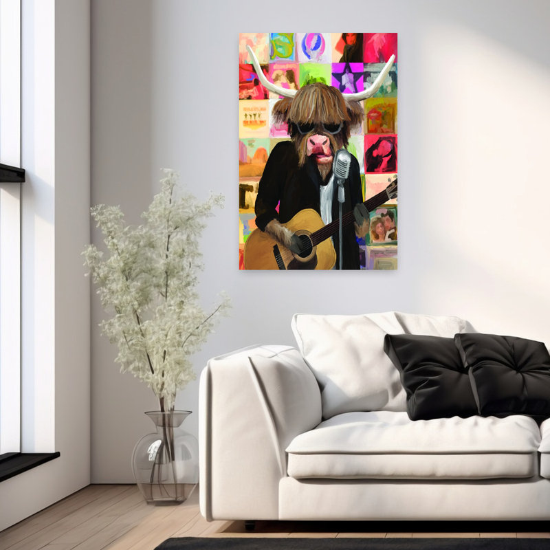 Art contemporain contemporain abstrait, H 36 po x l 24 po