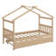 Lit en bois avec lit gigogne-674937835