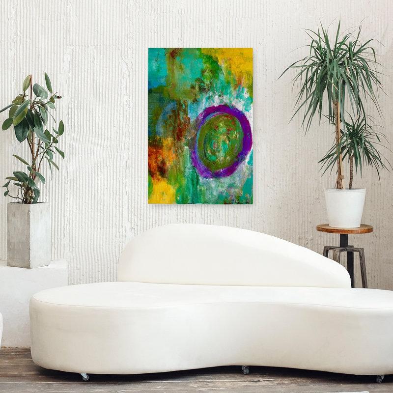 Art contemporain, art contemporain abstrait, H 36 po x l 24 po