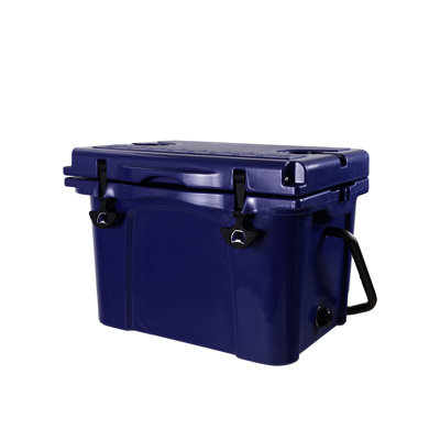 Glacière isotherme de 25 pintes : capacité de 30 canettes, conservation du froid pendant 5 jours et ouvre-bouteille intégré. Confortable à transporter grâce à son design ergonomique, son ouvre-bouteille portatif et ses pieds en caoutchouc antidérapants. Parfait pour les longs trajets.