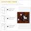Garde-manger de cuisine | Armoire de rangement autoportante à 2 portes 63 "avec 5 niveaux HOMcom | Brun clair | Panneau de particules