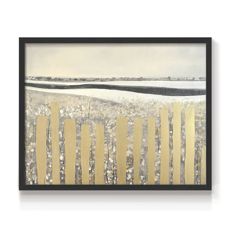 Abstract Series-LX -Framed Print - Restickable, Black, 16" H x 20" W