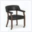 Fauteuil de jeu en noyer noir en similicuir confortable et élégant-121100149