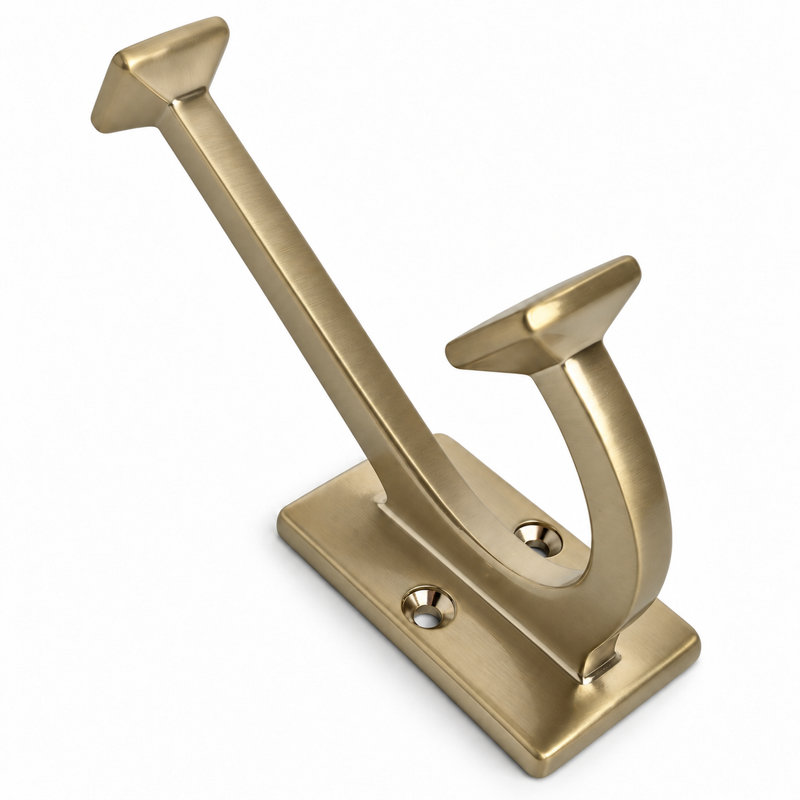 Skylight Zinc Wall Hook, Elusive Golden Nickel