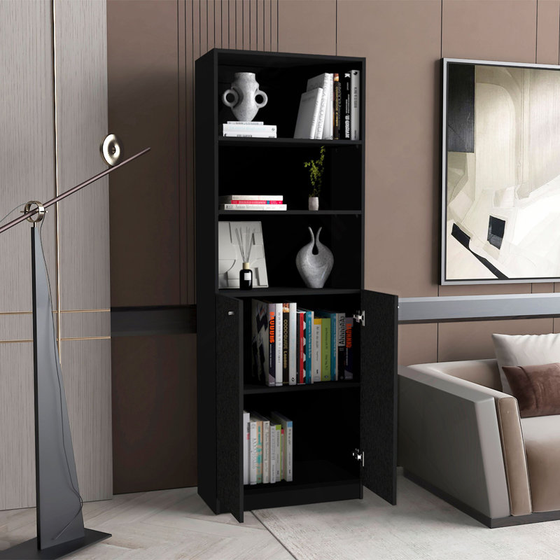 Wenge 2-Door Bookcase, Wenge