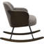 Chaise berçante rembourrée Taupe Boucle