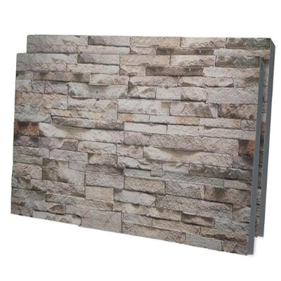 Panneaux muraux 3D, panneau de briques en polystyrène effet brique naturelle 20 po x 40 po (ensemble de 2) (ensemble de 2) couvre 10 pieds carrés