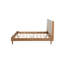 Lits plateforme en bois pleine grandeur avec DEL, tablettes de rangement, tiroirs et garde-corps, blanc
