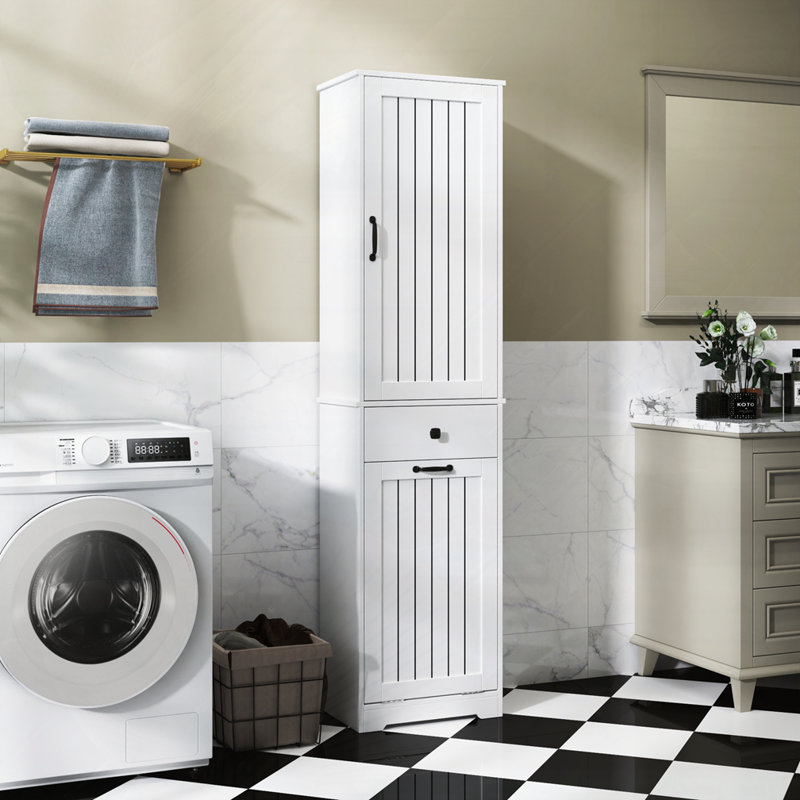 18.11"Bathroom Storage Cabinet with 1 Storage cabinet and 1 Drawer