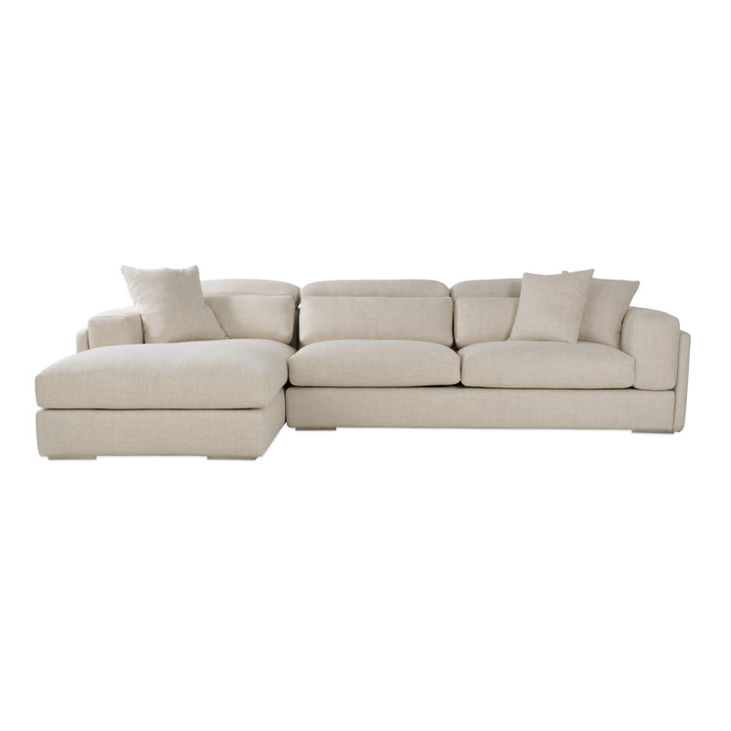 Hollywood Sectional Sofa, Cream, Left Hand Facing