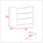 Commode 3 tiroirs Kaia, plateau supérieur-129307414