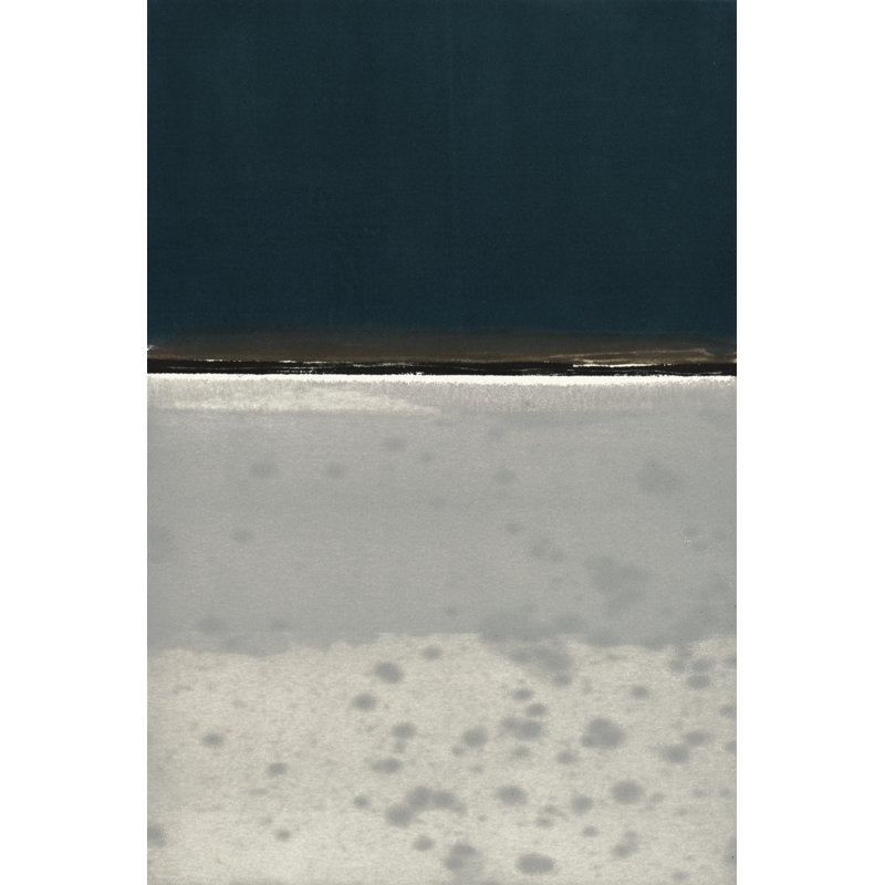 Horizon Indigo - Painting on Canvas, 76 cm H x 51 cm W, Wrapped Canvas