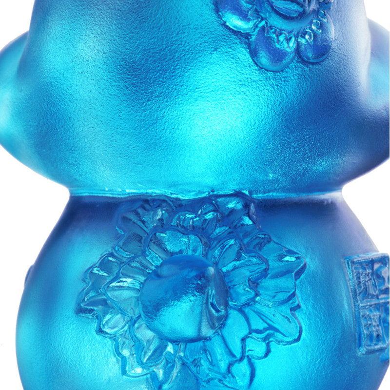 Zodiac Art Lead Crystal Figurine / Sculpture Decorative Object, Sky Blue