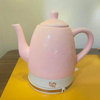 Pinky UP Ceramic Electric Tea Kettle, Mint, Rose Gold, Gooseneck Spout,  Cordless