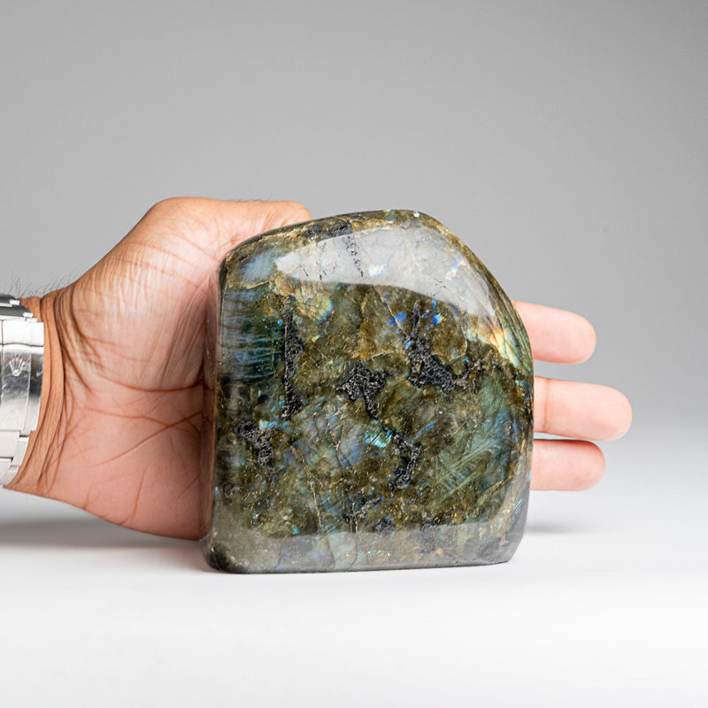 Polished Labradorite Freeform From Madagascar (2.7 Lbs)