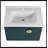 Eutropio 27.75'' Single Bathroom Vanity with Ceramic Top-1056635861